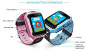 Nouvelle horloge intelligente de la montre Q529 de traqueur de GPS d'équipement portable d'enfants avec la caméra et la lampe-torche