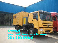 Camion mobile d'atelier de camions de faible puissance de message publicitaire de HOWO 4 x 2