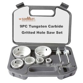 le trou grincé de carbure de tungstène 9PC a vu l'ensemble