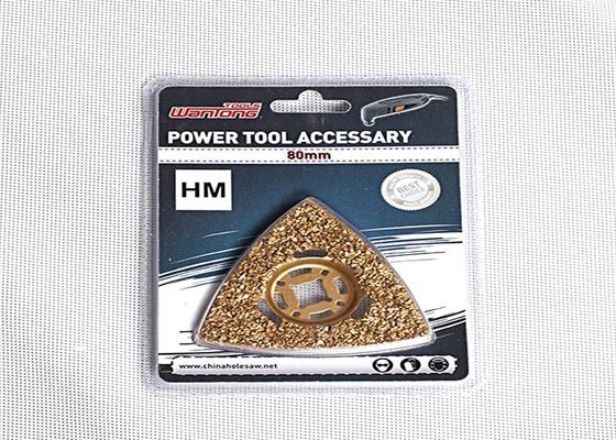 accessoires triangulaires de machine-outil de lame de scies de râpe de carbure de 80mm pour le plastique mou