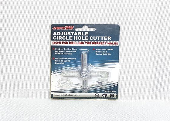 1 pouce - 4 avancent 6 TPIs de dents d'acier au carbone de cercle de coupeur réglable de trou pour la coupe de tuile