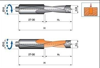 TCT Bits pour plusieurs corps de machines d'acier forage avec traitement thermique
