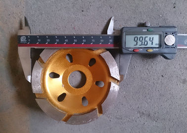 4" roue de meulage concrète de tasse de lame de meule de diamant en métal