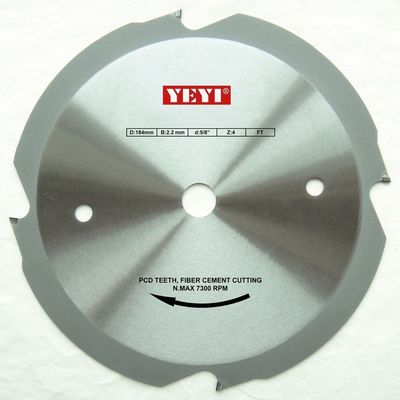 L'utilisation industrielle 184mm x 4T PCD scie que la lame/fibre cimenter scie la lame